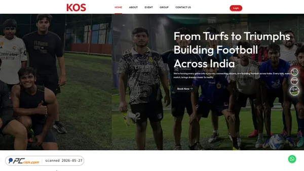 kingsofsports.in screenshot