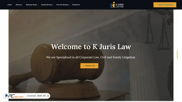 kjurislaw.com screenshot
