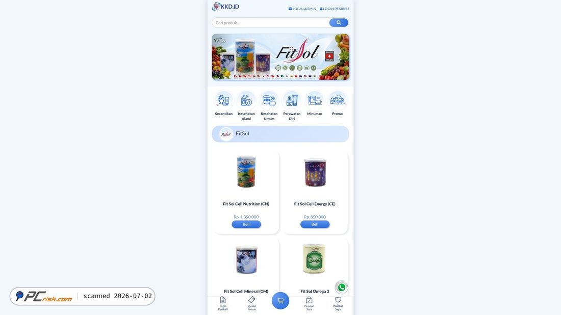 Screenshot of kkd.id