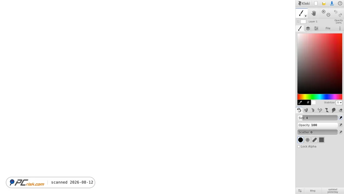 Screenshot of kleki.com