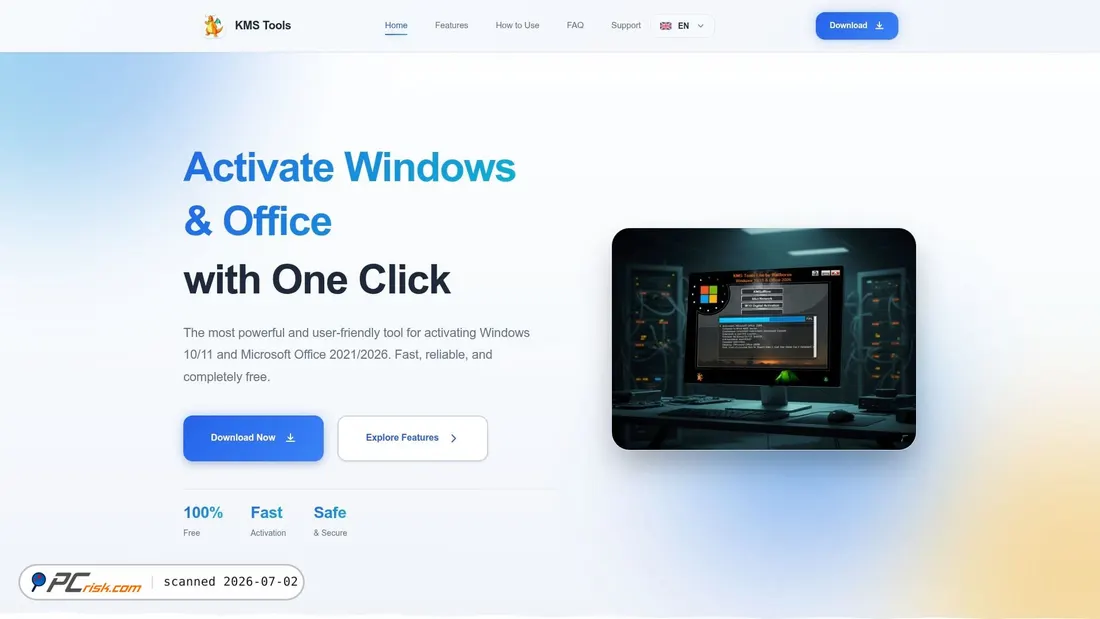 Screenshot of kms-tools.com