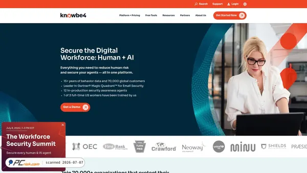 knowbe4.com screenshot