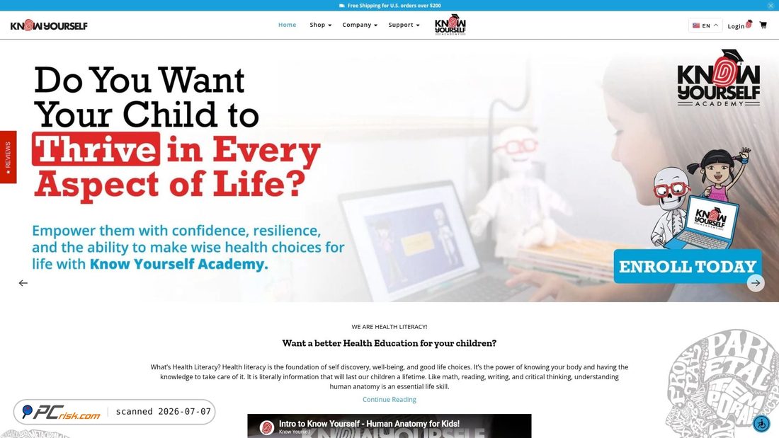 Screenshot of knowyourself.com