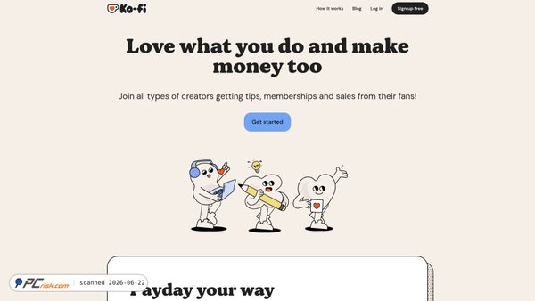 ko-fi.com screenshot