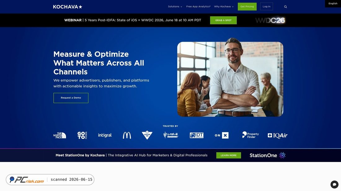 Screenshot of kochava.com