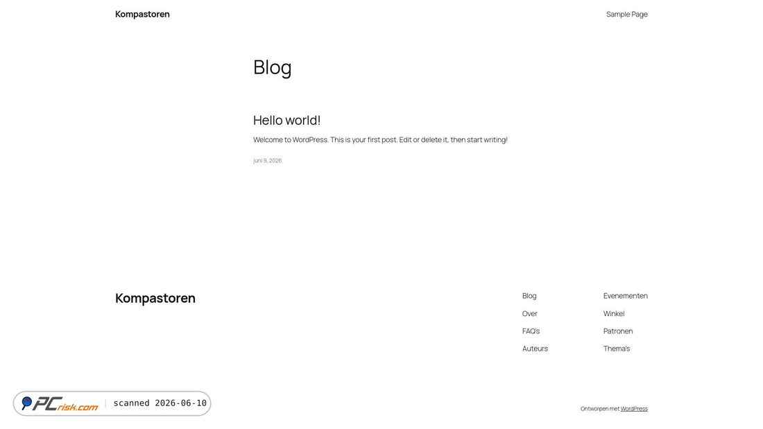 Screenshot of kompastoren.nl