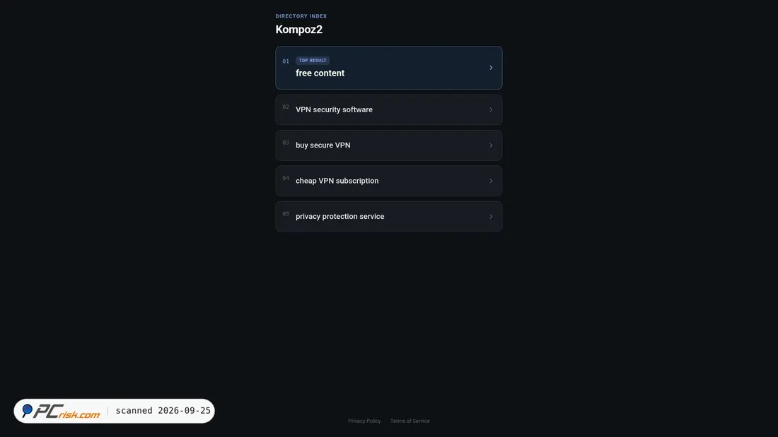 Screenshot of kompoz2.me