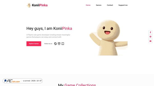 Captura de ecrã de koniipinka.com