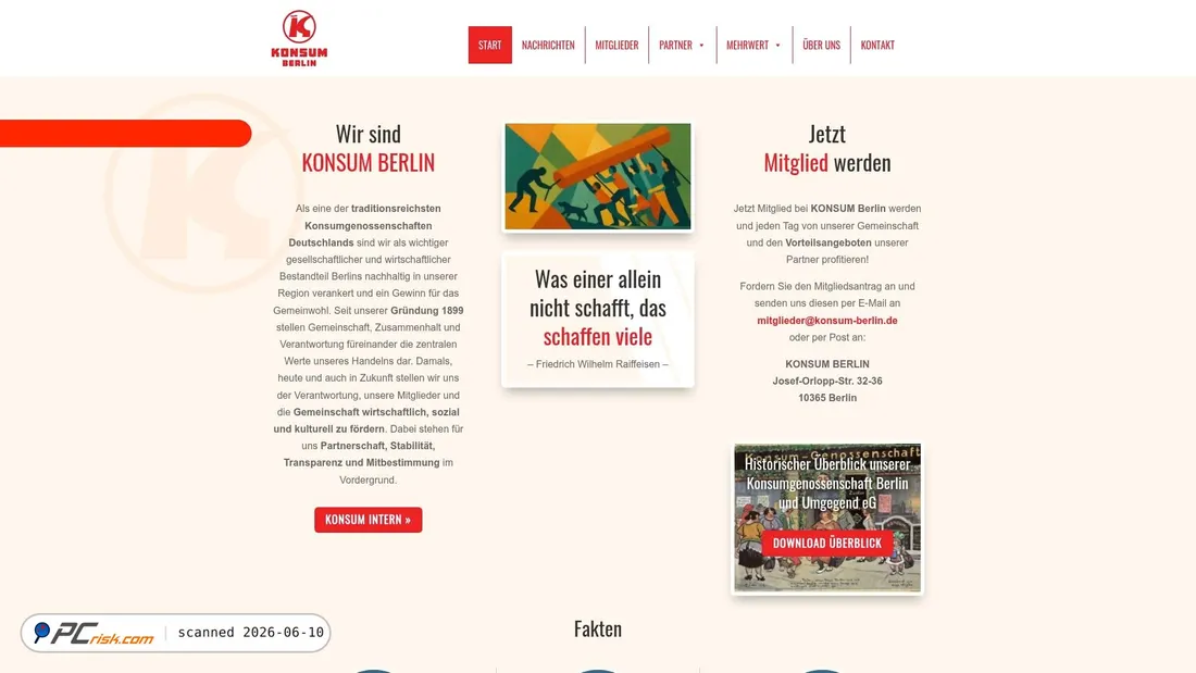 Screenshot of konsum-berlin.de