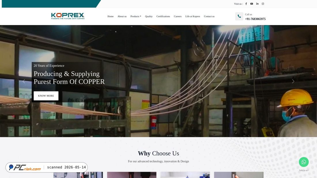 Screenshot di koprex.in