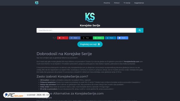 korejskeserije.com screenshot