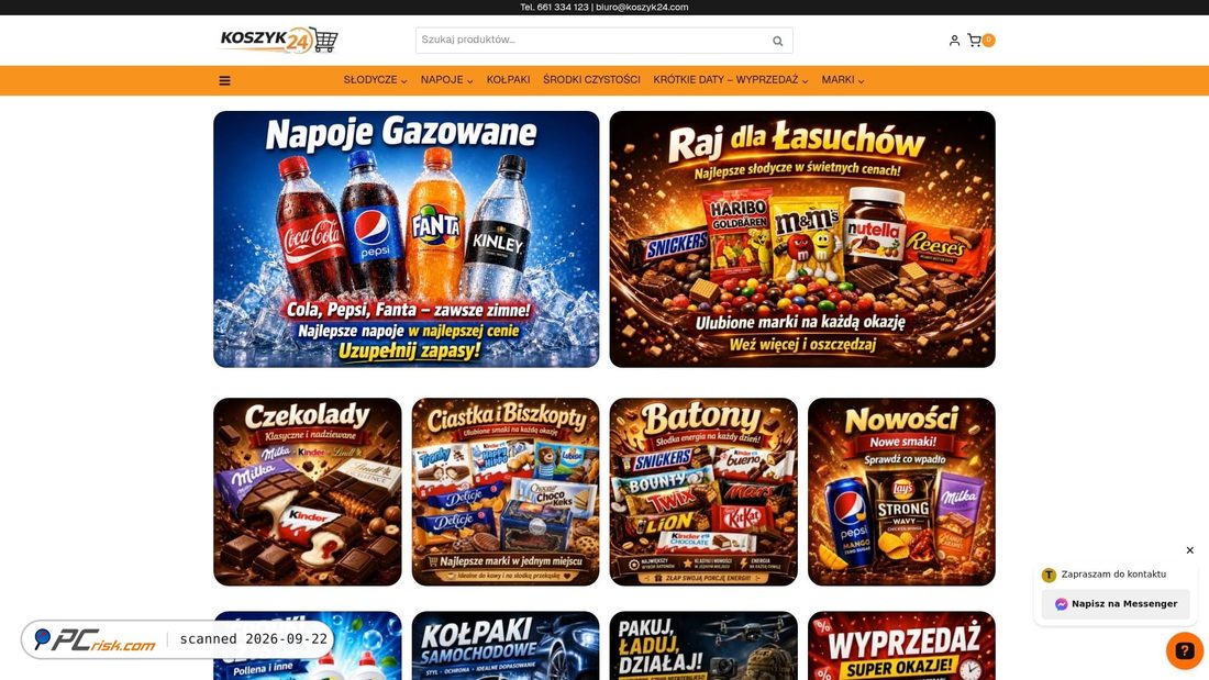 Captura de ecrã de koszyk24.com