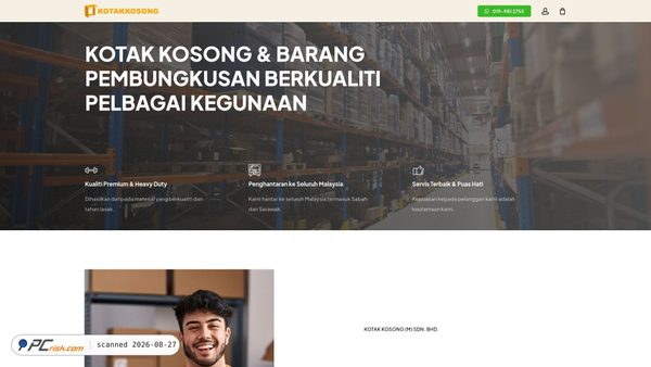 Capture d’écran de kotakkosong.com