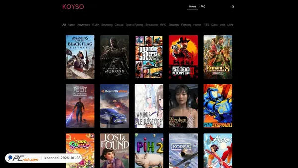 koyso.net screenshot