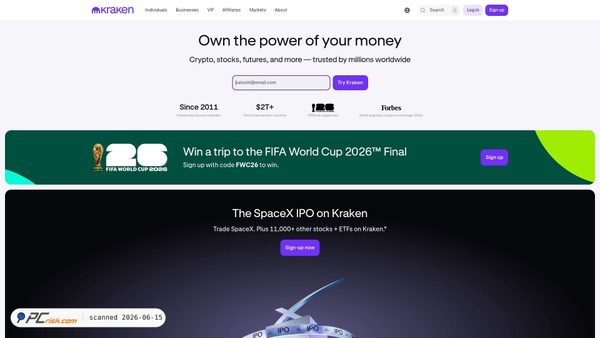 kraken.com screenshot