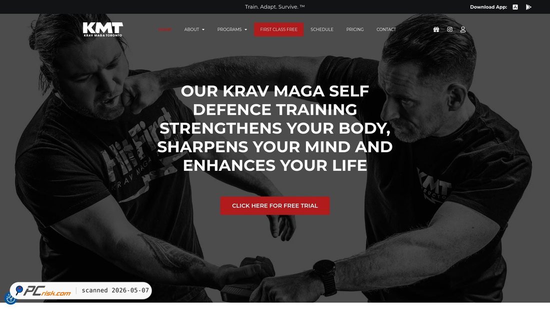 Screenshot von kravmagatoronto.com