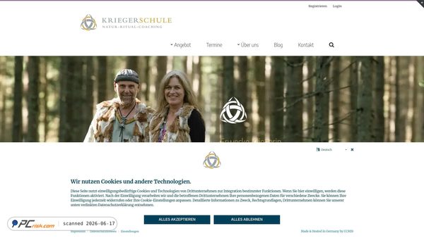 kriegerschule.de screenshot