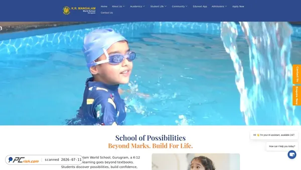 krmangalamgurgaon.com screenshot