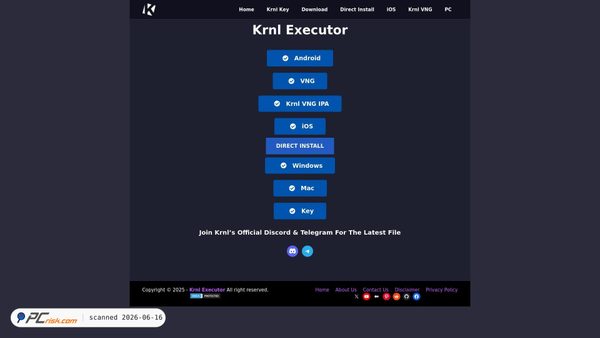 krnlexecutor.com screenshot