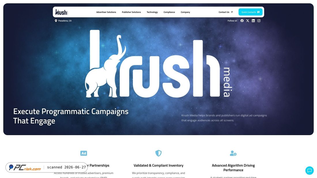 Zrzut ekranu krushmedia.com