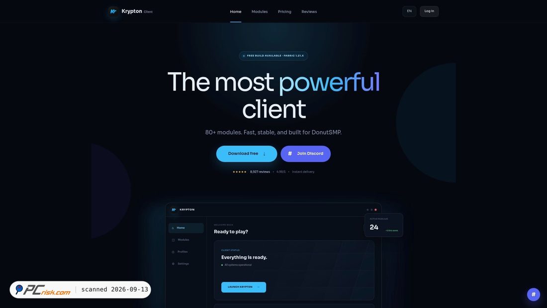 Zrzut ekranu krypton-client.lol