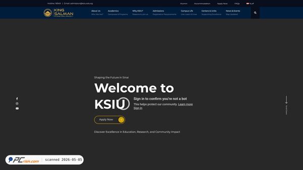 ksiu.edu.eg screenshot