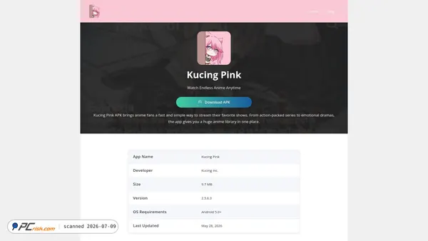 kucingpink.org screenshot