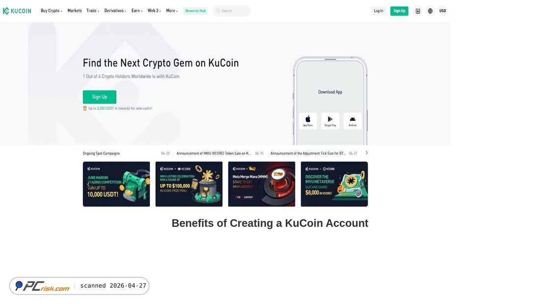 Screenshot von kucoloinlcin.webflow.io