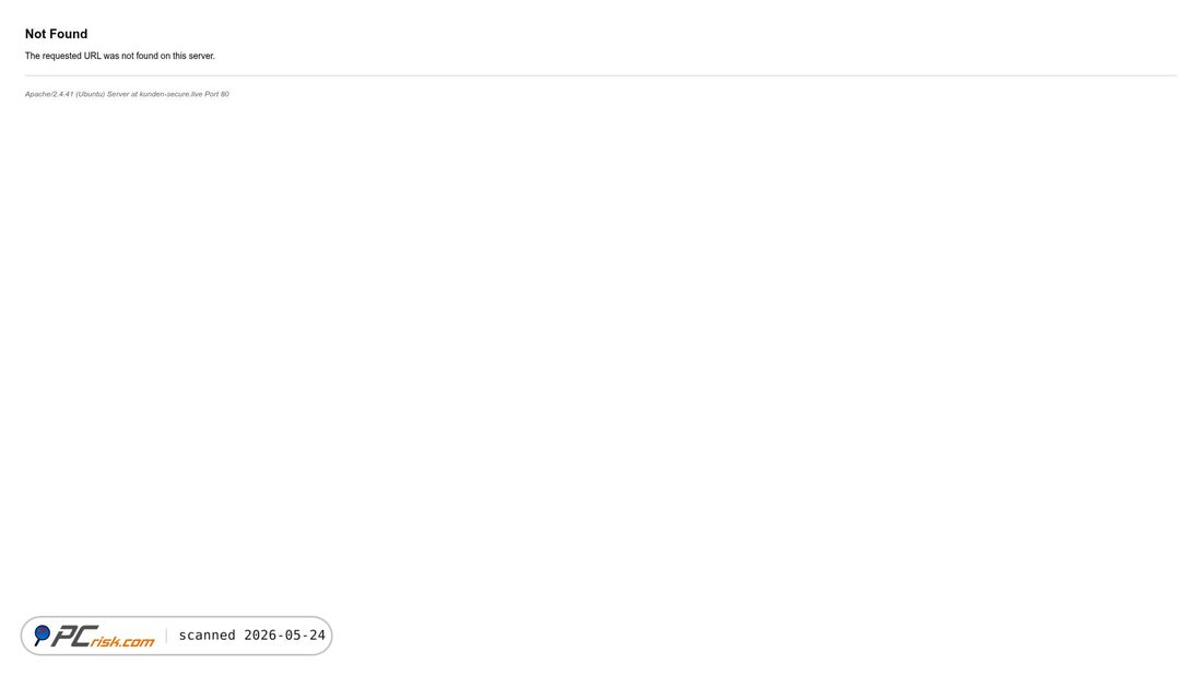 Screenshot of kunden-secure.live
