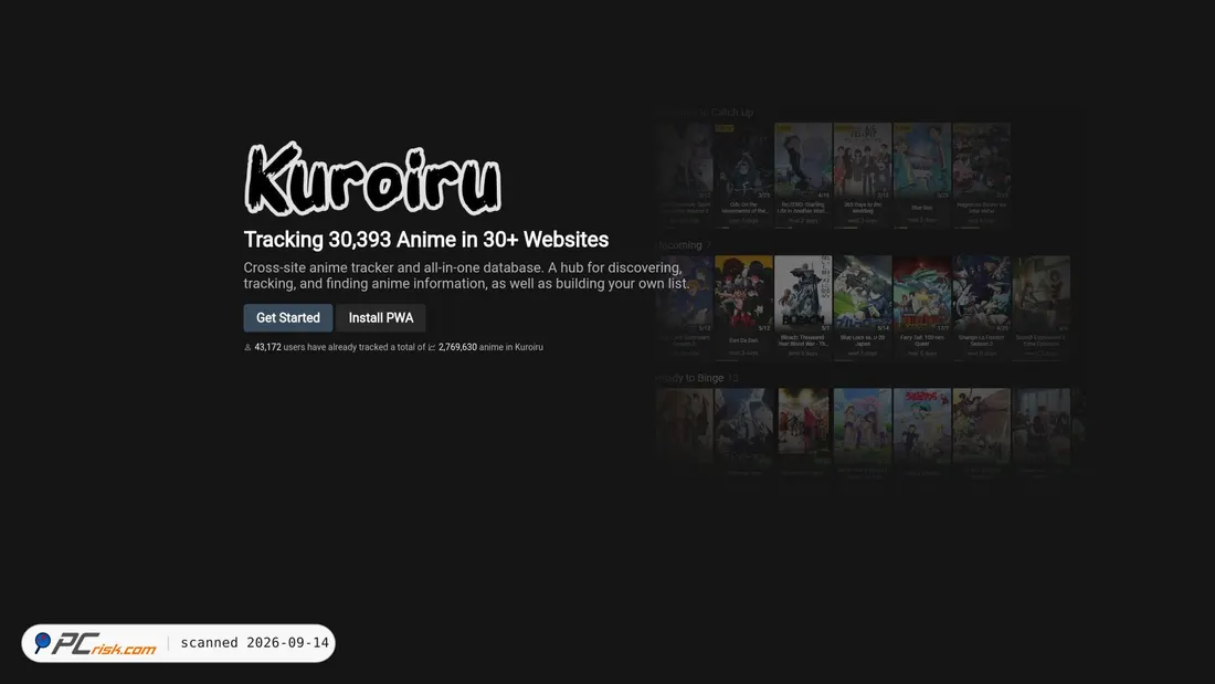 Screenshot von kuroiru.co