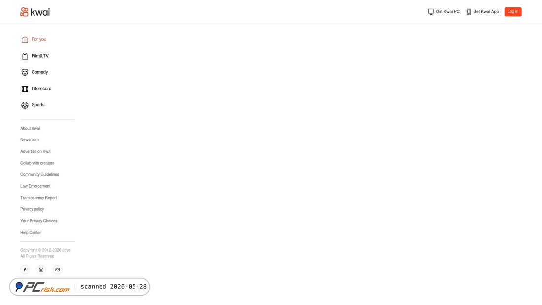 Screenshot von kwai.com