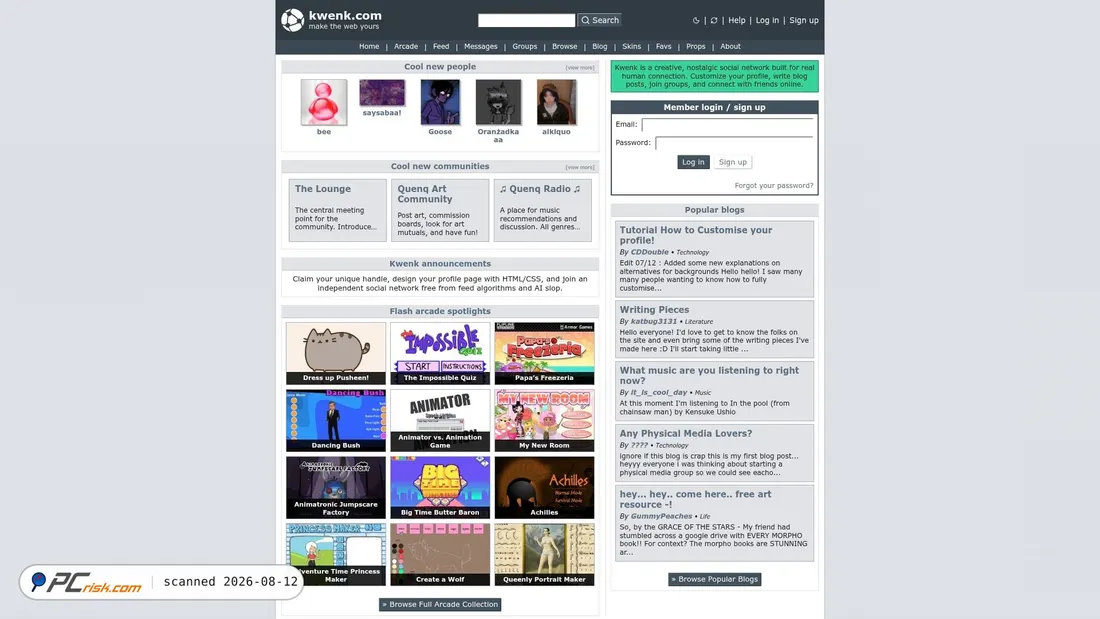 Screenshot of kwenk.com