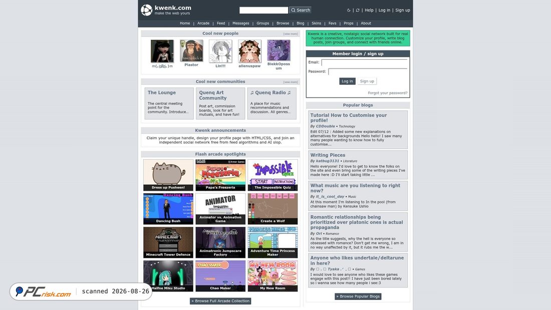 Screenshot von kwenk.com