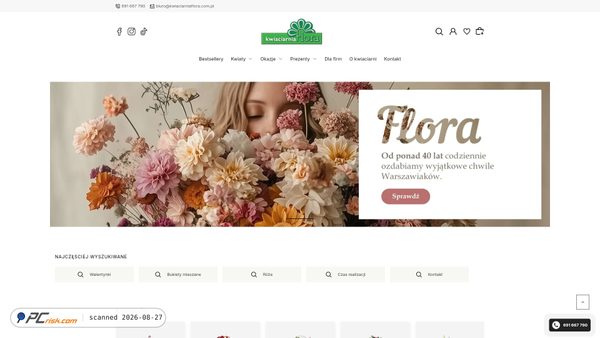 kwiaciarniaflora.com.pl Screenshot