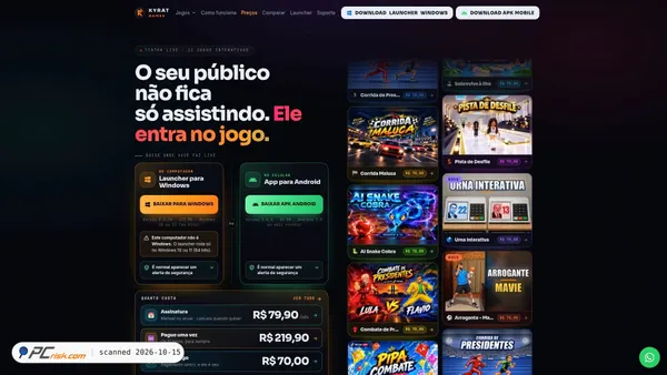 Zrzut ekranu kyratgames.com.br