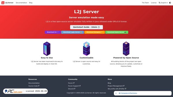 l2jserver.com screenshot