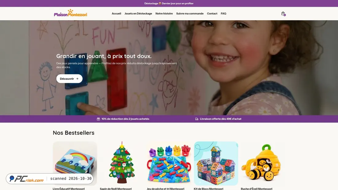 Screenshot von la-maison-montessori.fr
