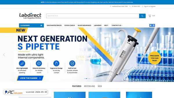 Captura de labdirect.com.au
