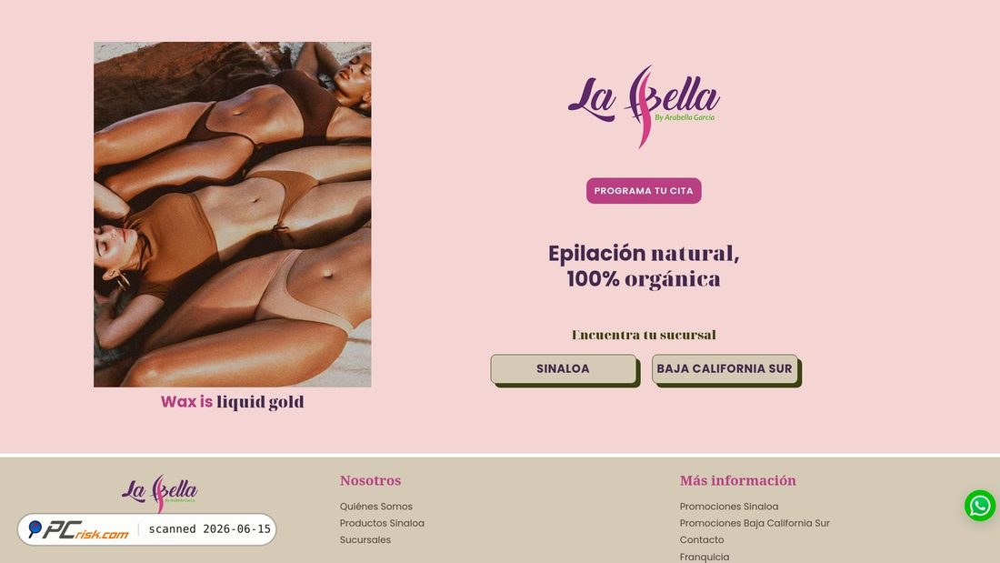 Screenshot of labelladepilacion.com