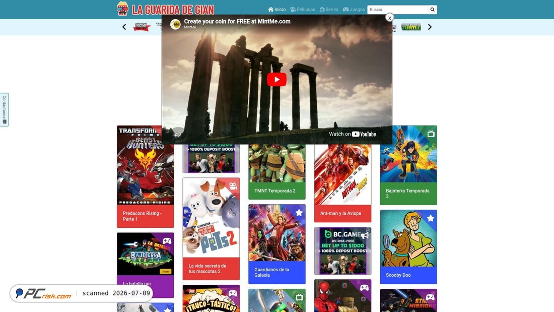 Screenshot of laguaridadegian.com.ar