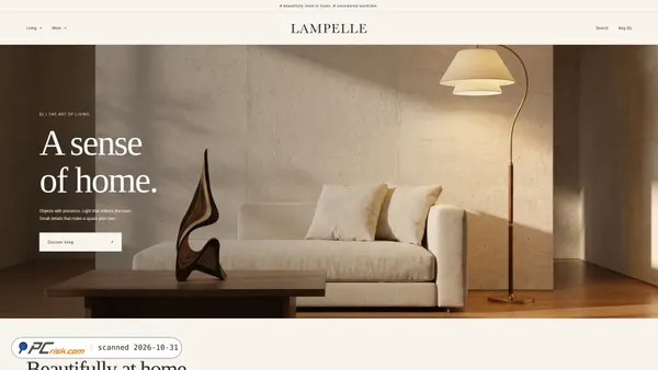 lampelle.com Screenshot