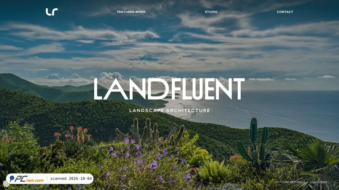 Captura de ecrã de landfluent.com