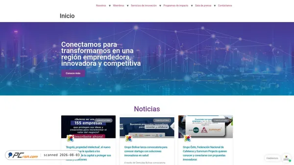 landing.connectbogota.org screenshot