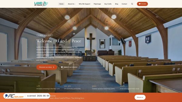 landofpeace.org screenshot