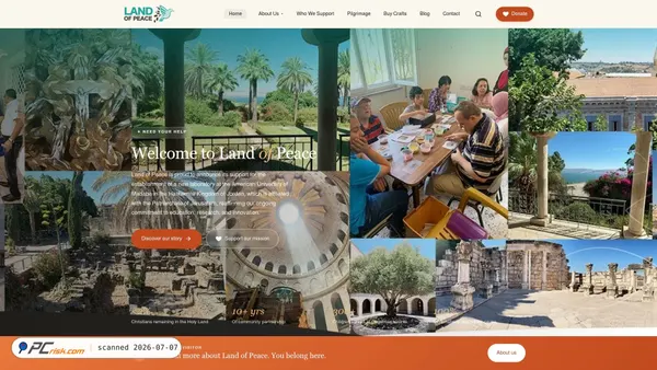landofpeace.org screenshot