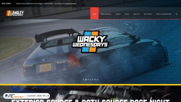 langley-speedway.com screenshot