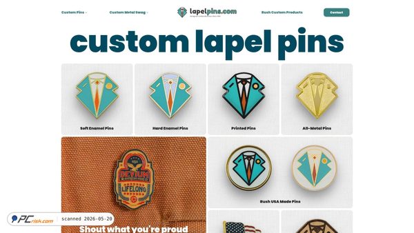 lapelpins.com screenshot