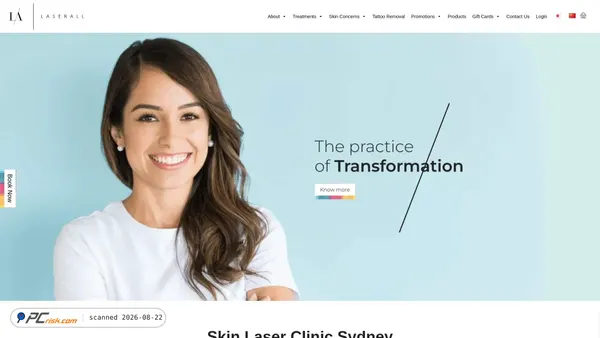 laserall.com.au screenshot