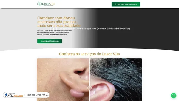 Captura de laservita.com.br