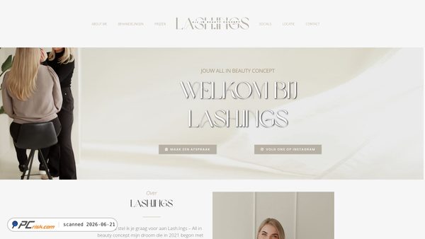 lashings.nl screenshot